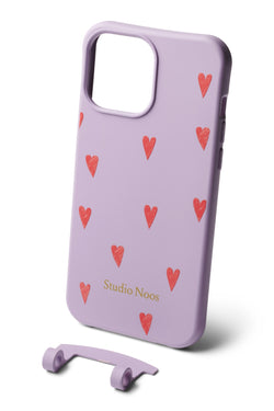 Phone Case - 14 Pro Max | Purple Hearts
