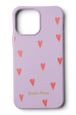Phone Case - 15 Plus | Purple Hearts
