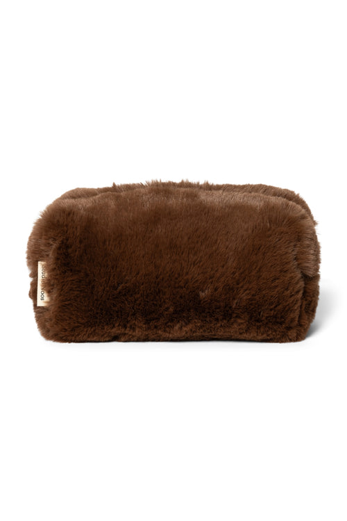 Faux Fur Pouch | Brown