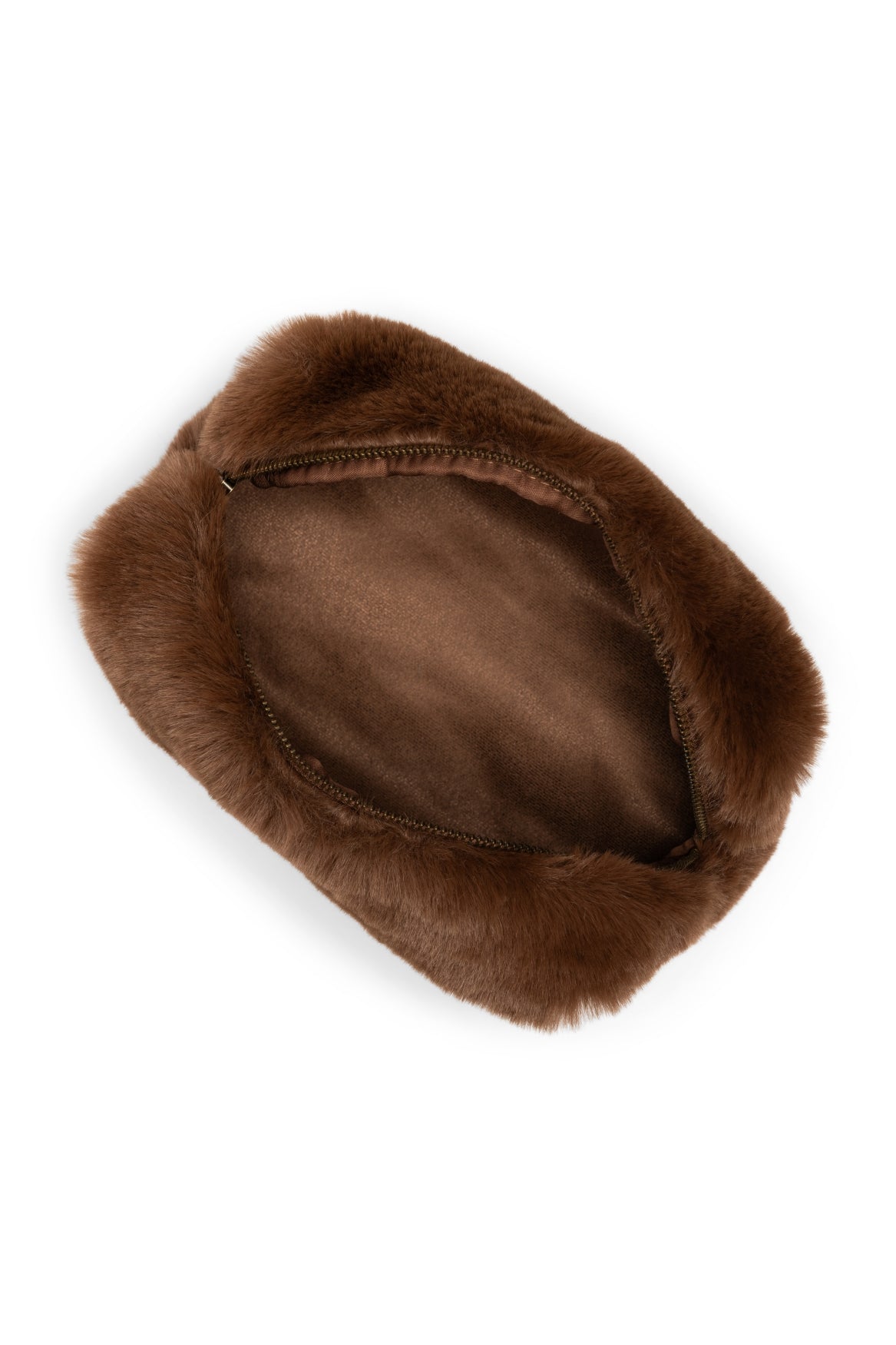 Faux Fur Pochette | Brun