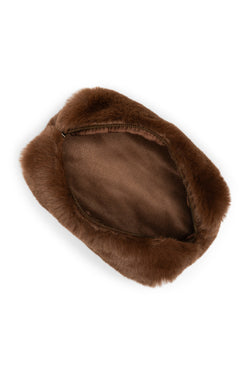 Faux Fur Pochette | Brun