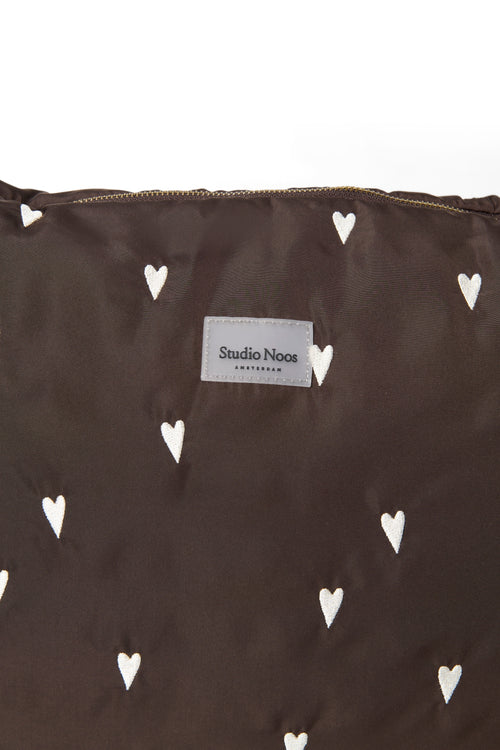 Bruine Hearts Puffy Luiertas