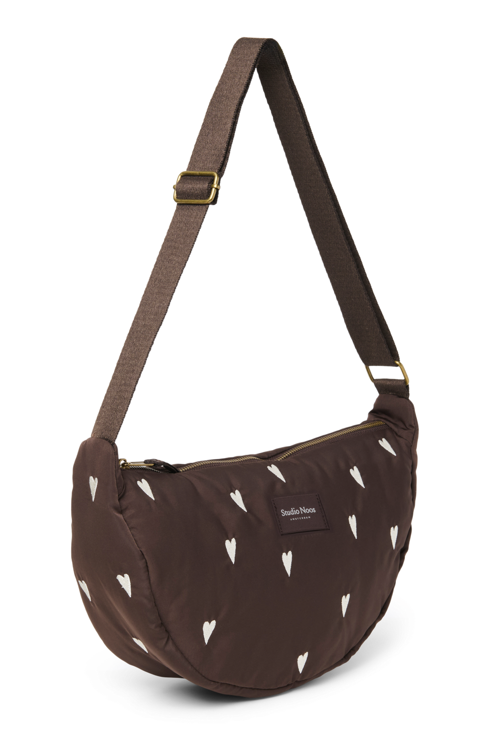 Puffy Adult-Gürteltasche | Braune Hearts
