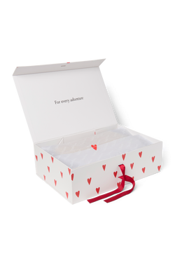Gift Box L | White Hearts