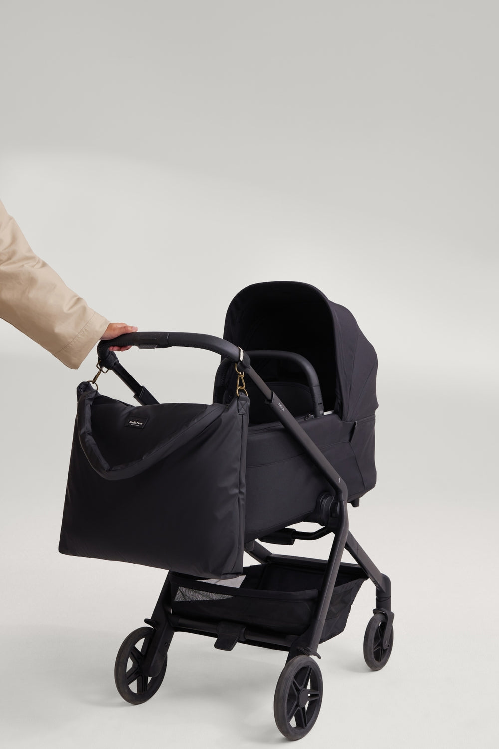 Rain Puffy Diaper Bag | Black