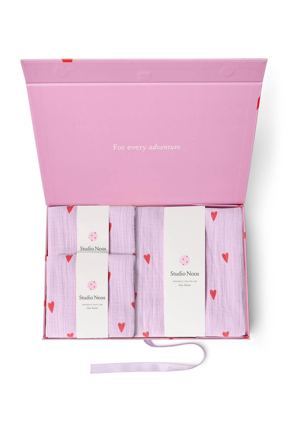 Hydrofiele Doeken Gift Set | Purple Hearts