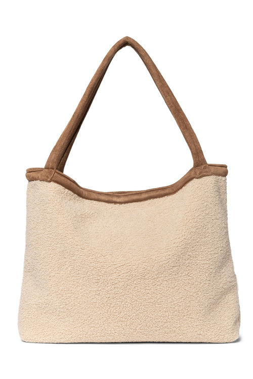 Teddy Lammy Mom Bag | Ecru