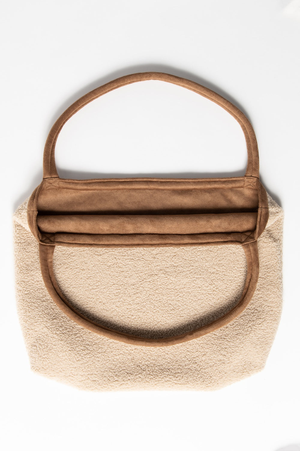 Teddy Lammy Mom Bag | Ecru