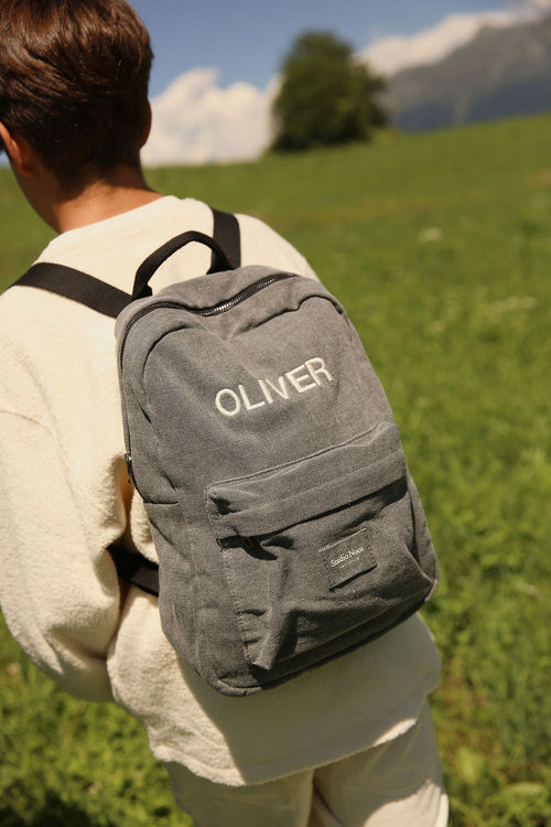 Denim Midi Sac à dos | Gris