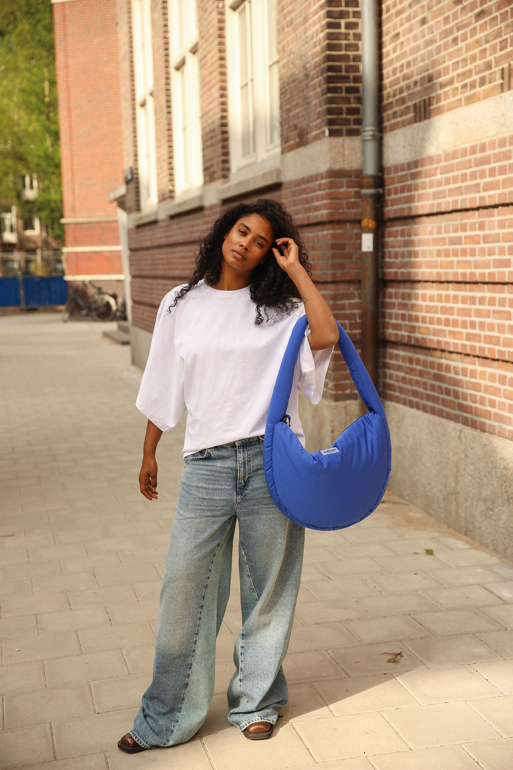 Puffy Cross Body Bag | Blue