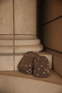 Teddy Midi Rugzak | Brown Hearts