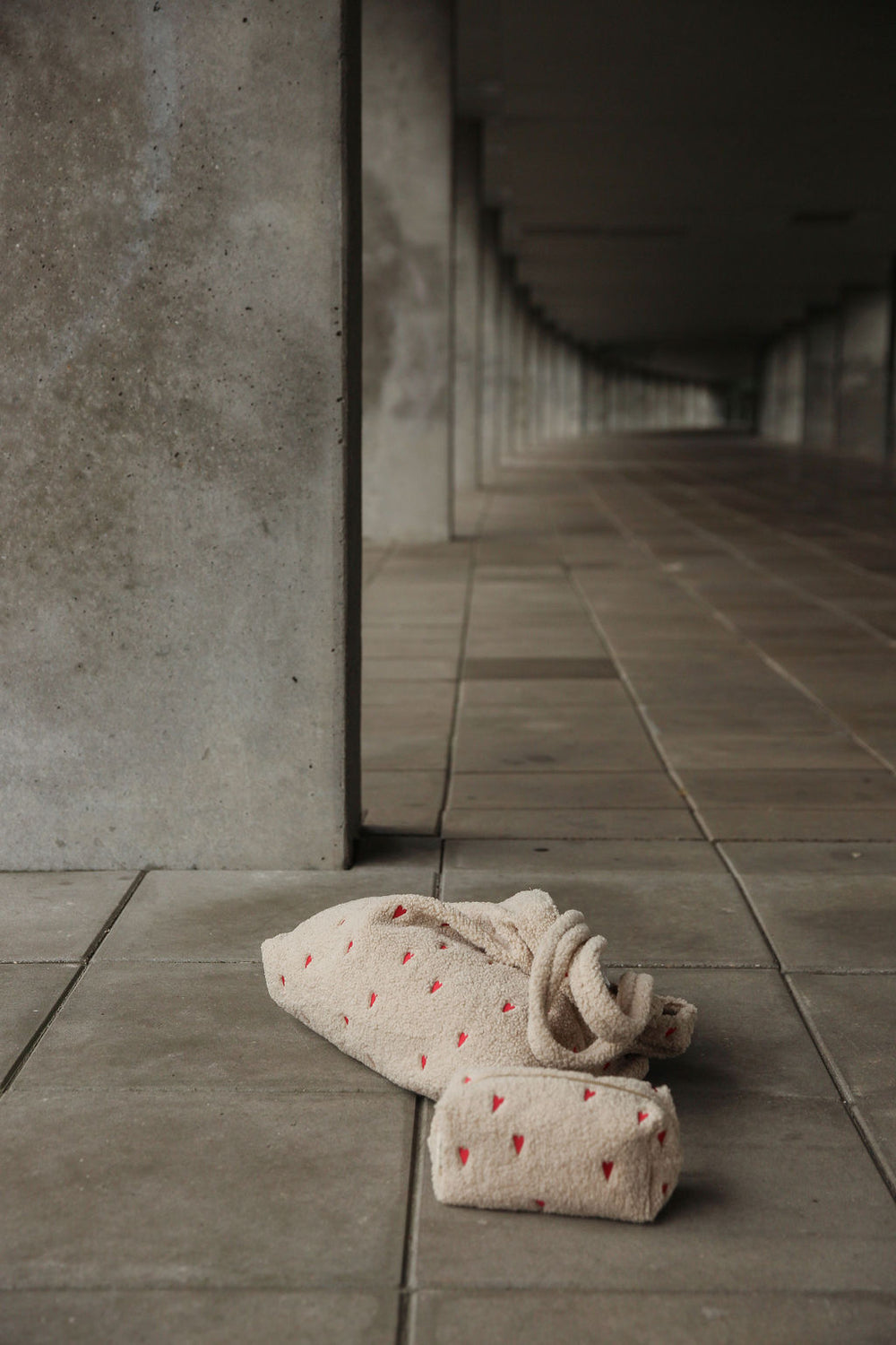 Coffret Cadeau Classic Teddy Cœurs Écru