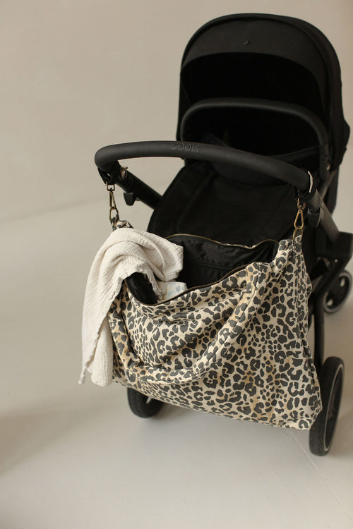 Soft Cotton Diaper Bag | Leopard