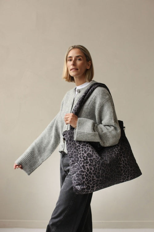 Puffy Diaper Bag | Leopard