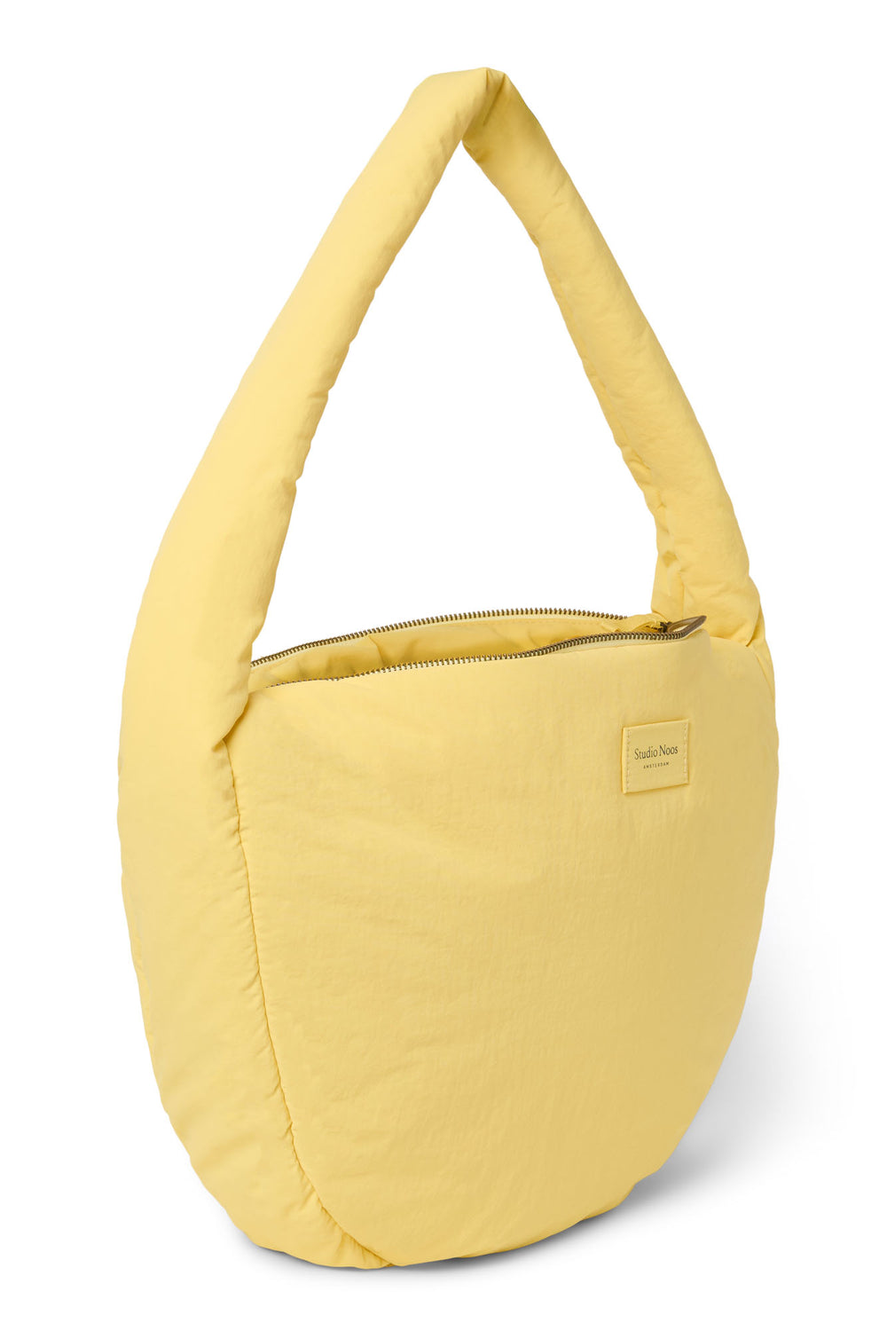 Textured Puffy Cross Body Bag | Butter Yellow