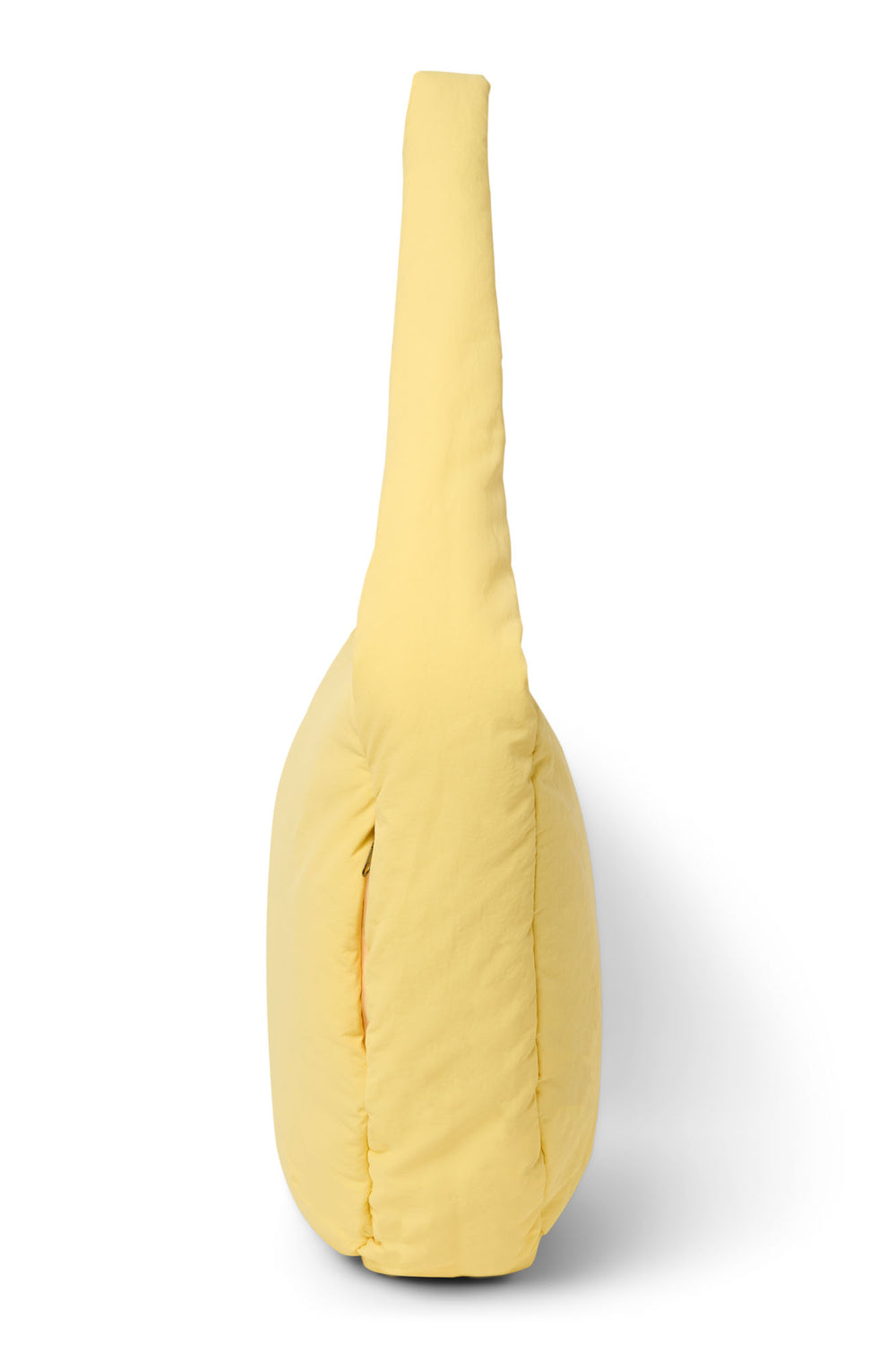 Textured Puffy Cross Body Bag | Butter Yellow