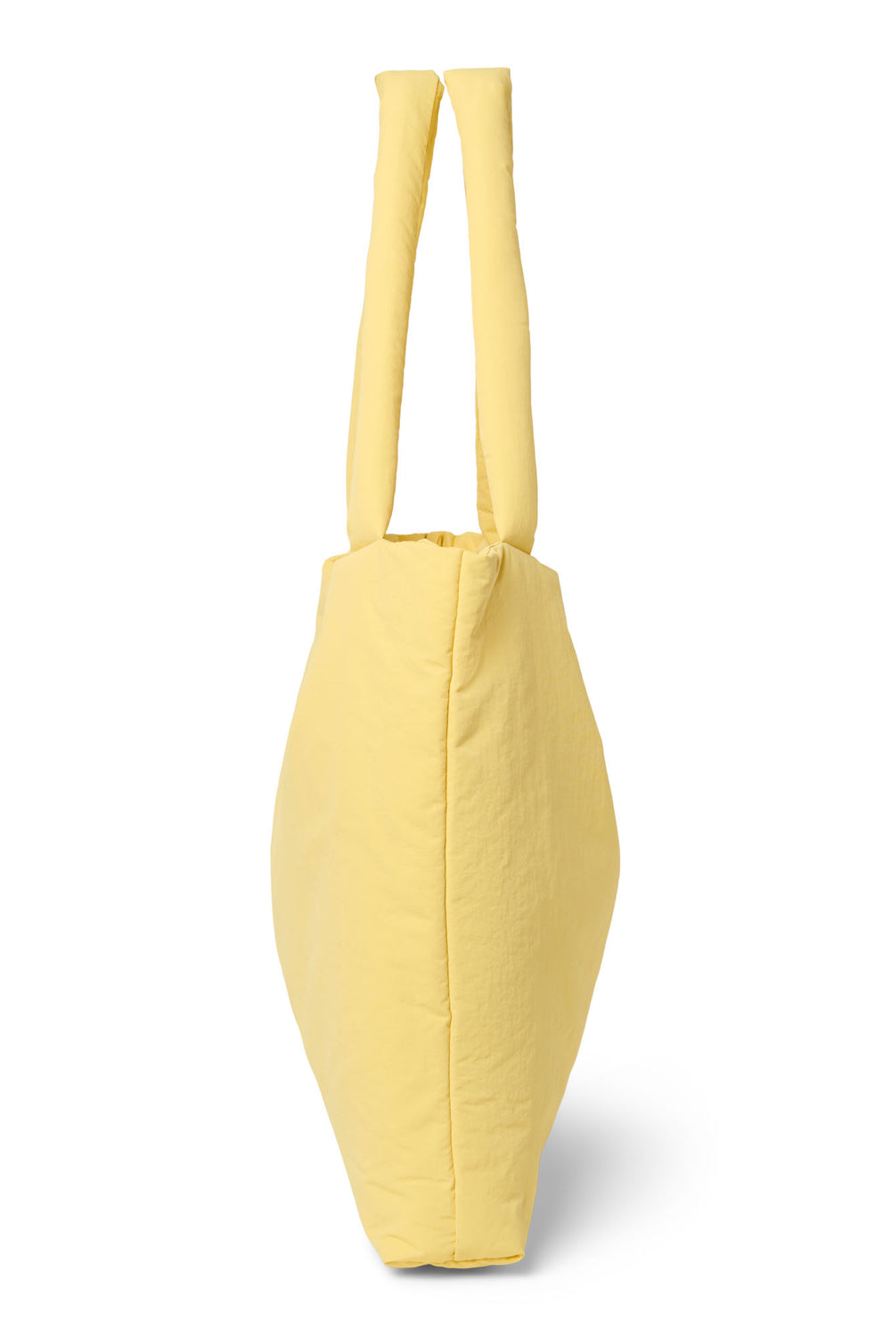 Buttergelbe Textured Puffy Mom-Bag