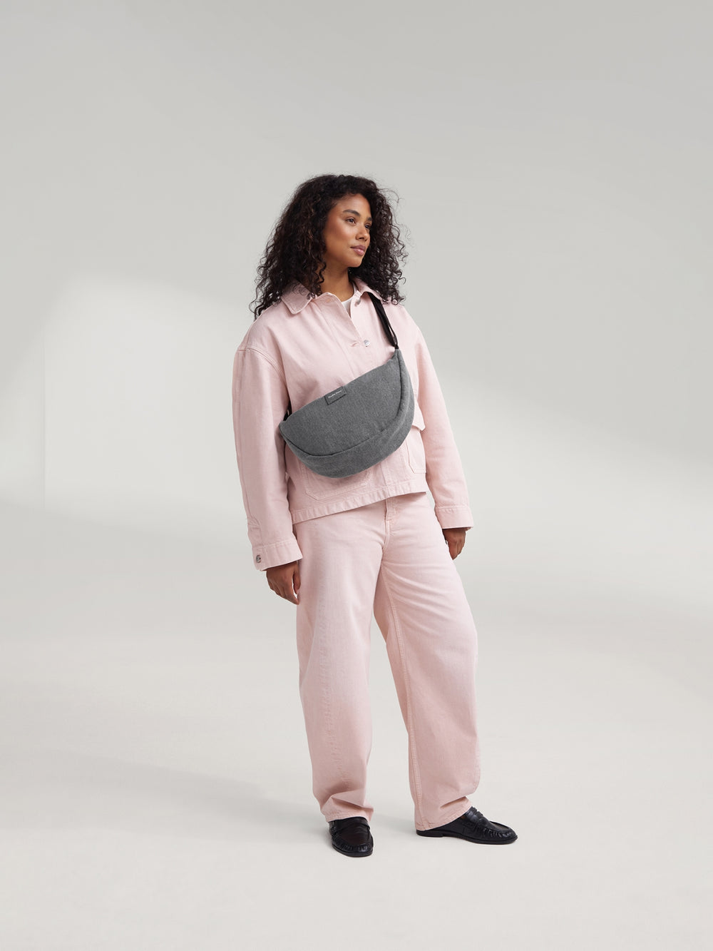 Denim Adult-Gürteltasche | Graue