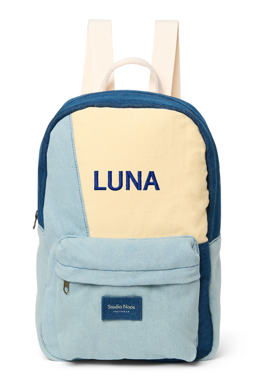 Patchwork Midi Sac à dos | Denim