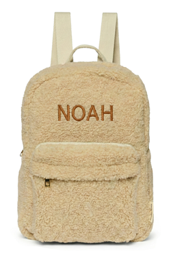 Teddy Sac à dos Midi Avec Poche Frontale | Écru