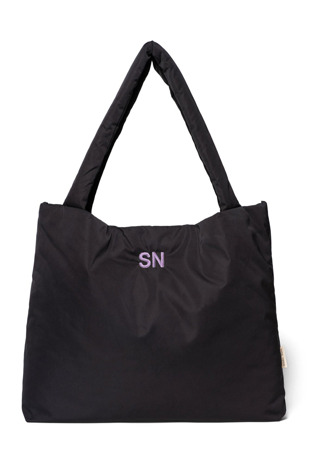 Matelassé Mom Bag | Noir