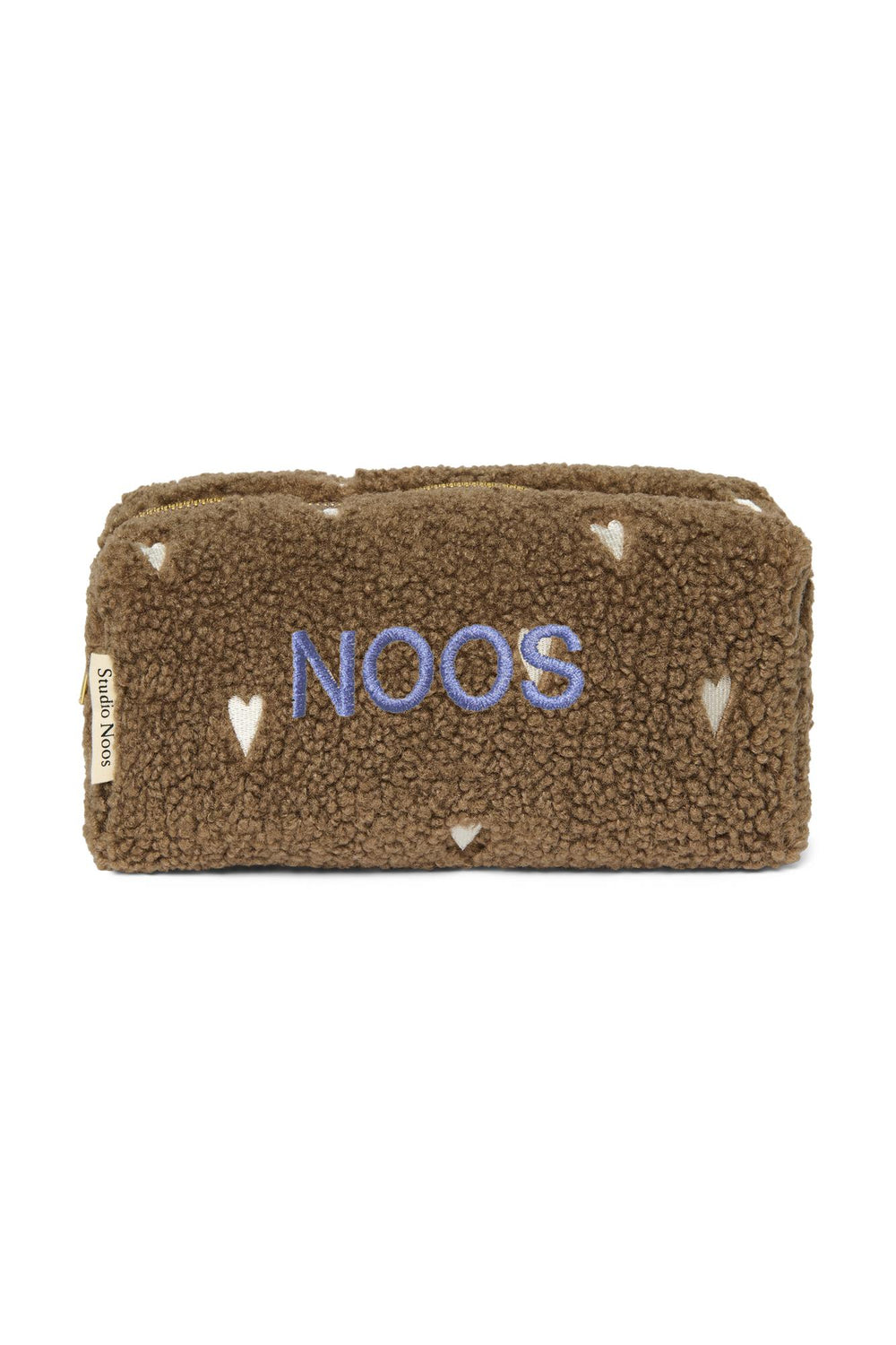 Teddy Hearts Pouch | Brown Hearts