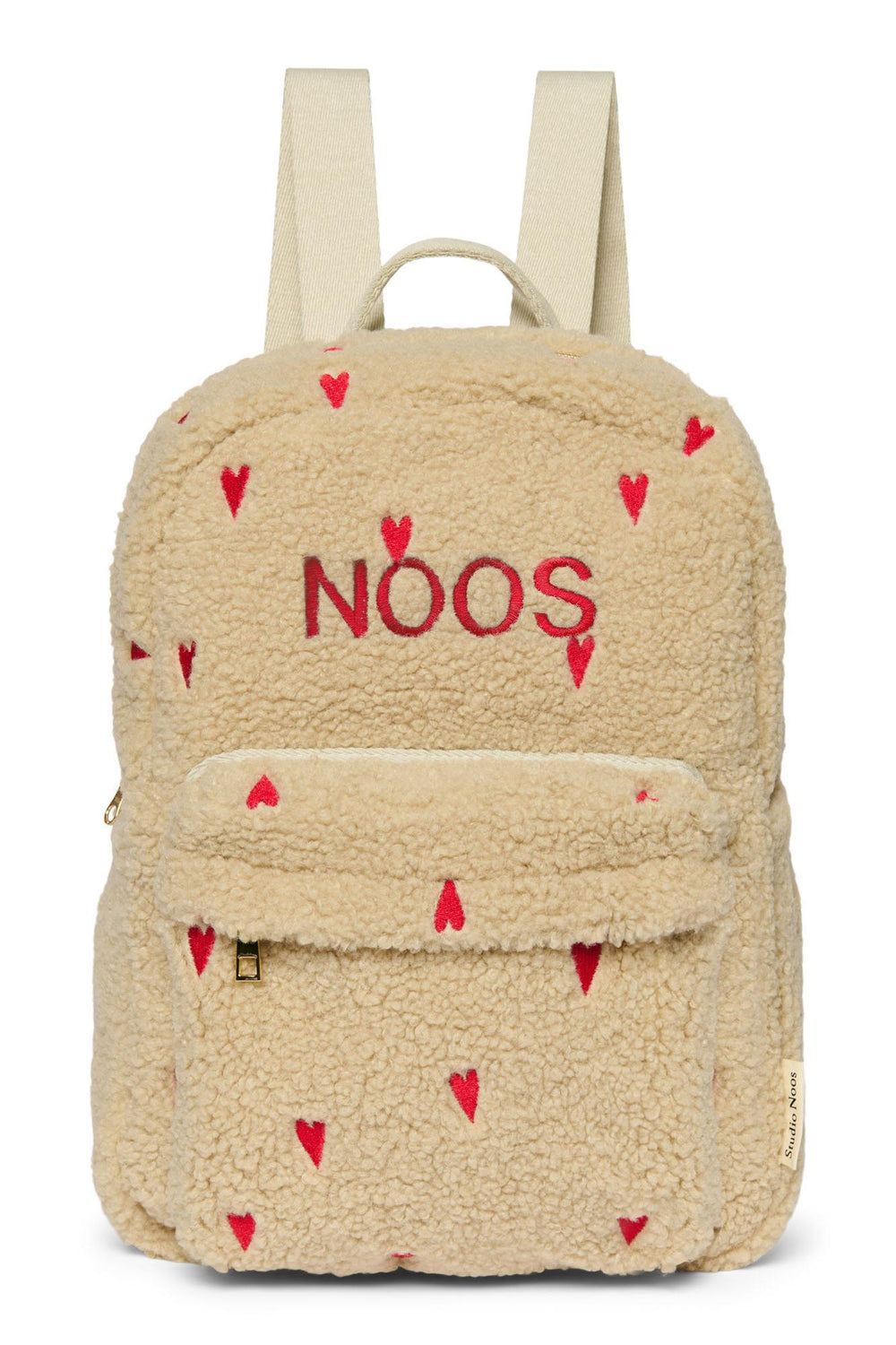 Teddy Sac à dos Midi | Écru Hearts