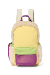 Butter Yellow Patchwork Mini Backpack