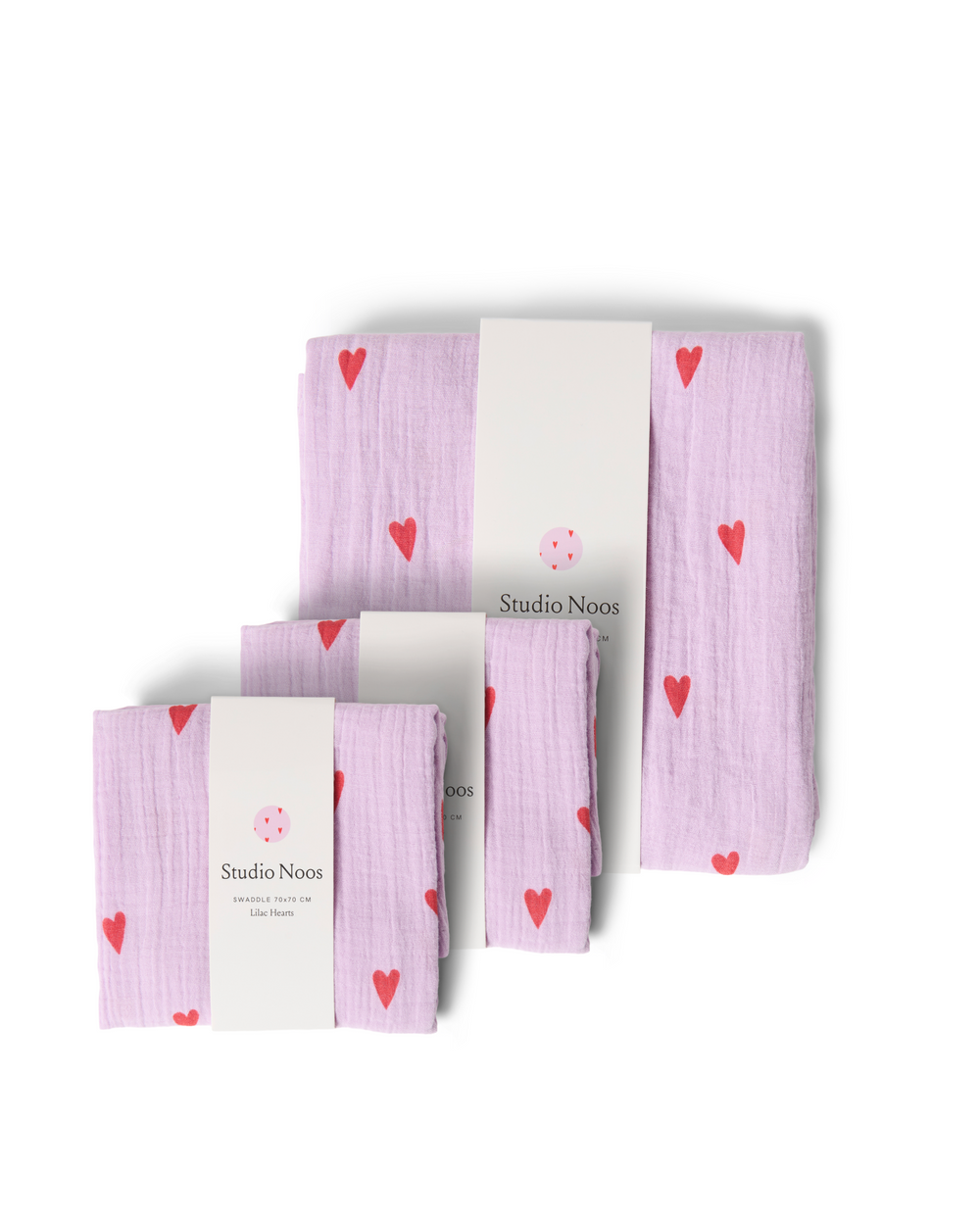 Hydrofiele Doeken Gift Set | Purple Hearts