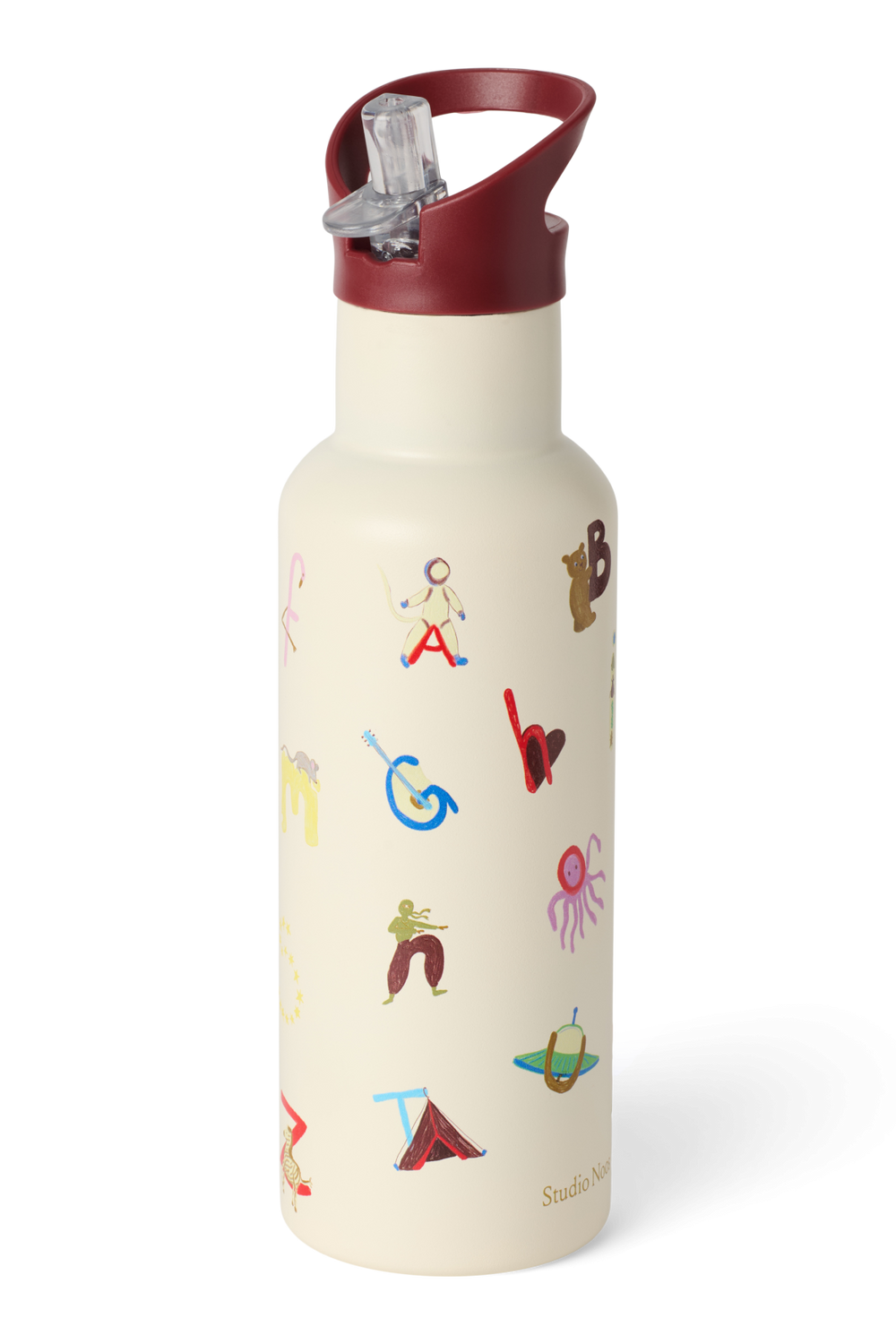 Edelstahl-Trinkflasche 500 ml | Alphabet