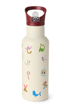 Edelstahl-Trinkflasche 500 ml | Alphabet