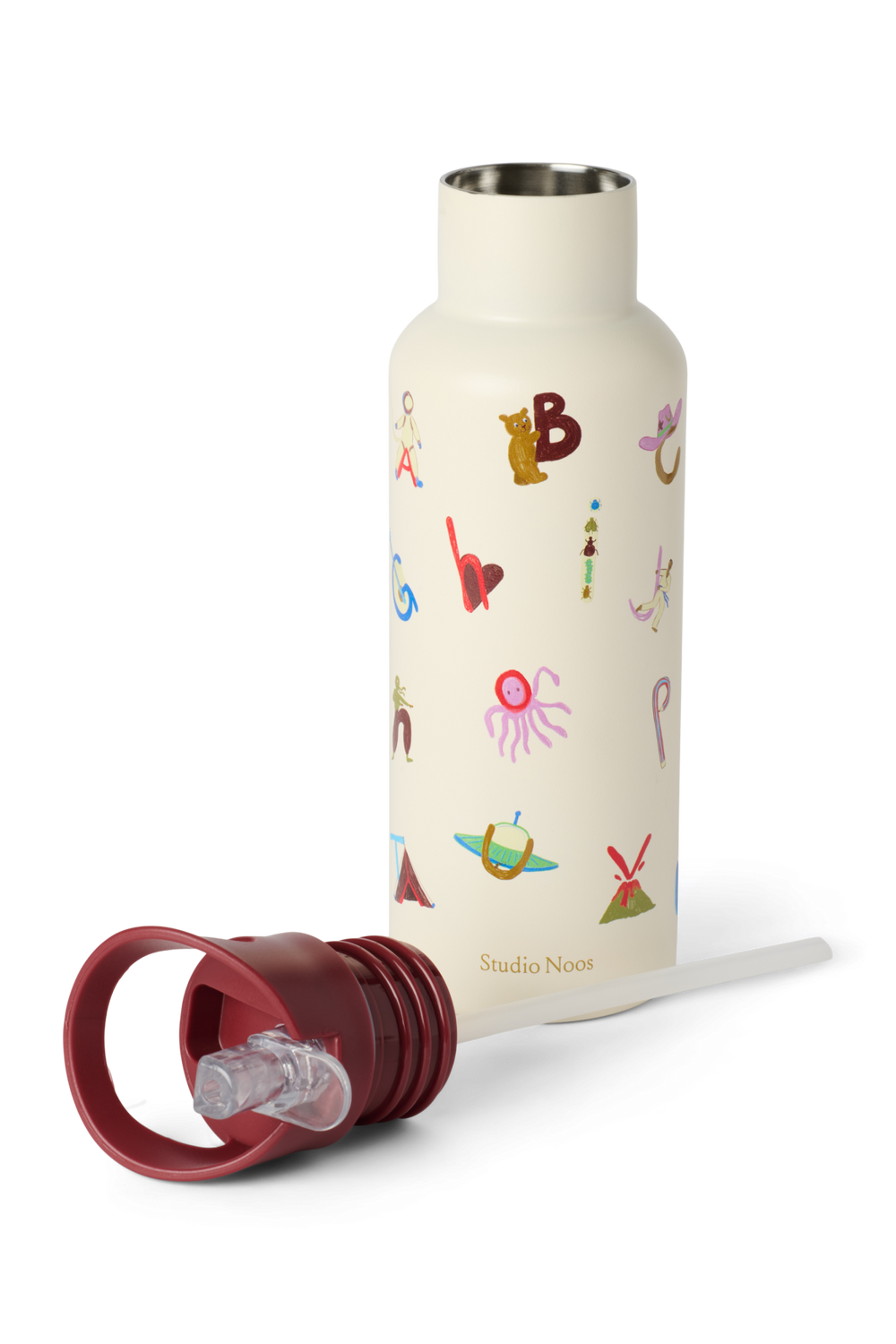 Edelstahl-Trinkflasche 500 ml | Alphabet