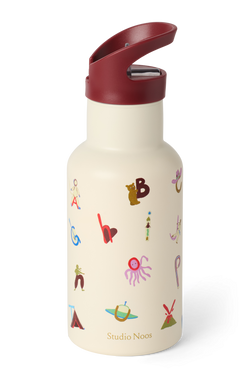 RVS drinkfles 350 ml | Alphabet