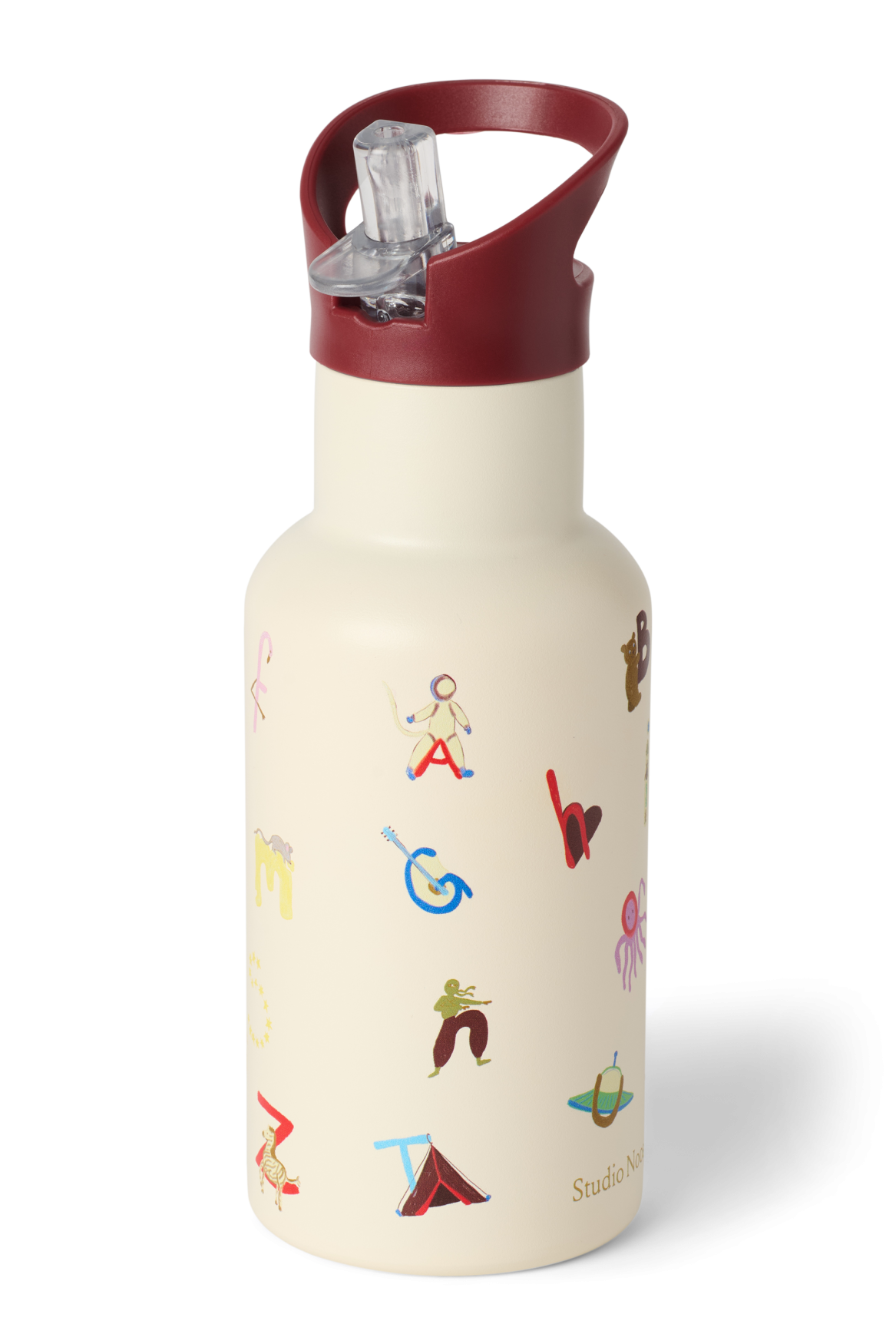 RVS drinkfles 350 ml | Alphabet