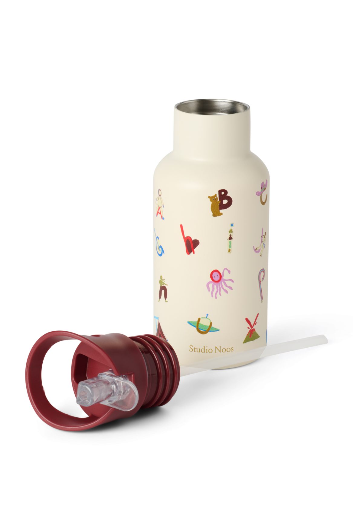RVS drinkfles 350 ml | Alphabet