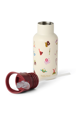 RVS drinkfles 350 ml | Alphabet