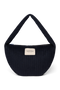 Flannel Chalkstripe Cross Body Bag | Dark Blue