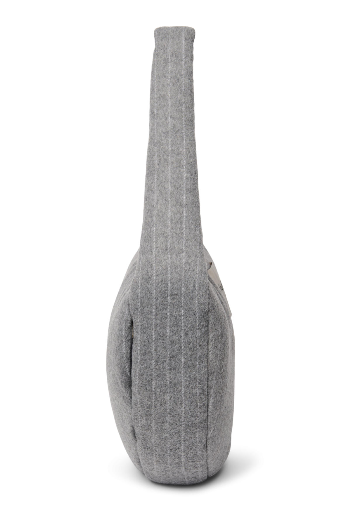 Flannel Chalkstripe Cross Body Bag | Light Grey