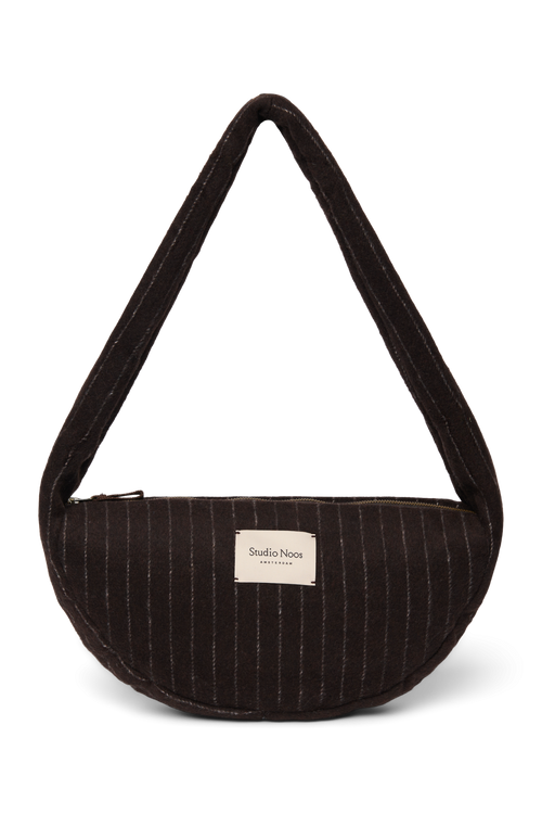 Flanelle craie Mini Cross Body Bag | Brun