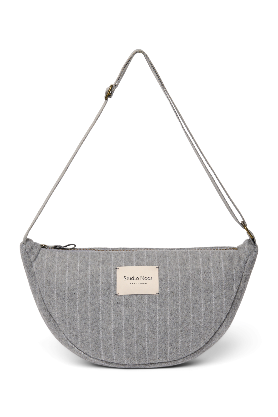 Flannel Chalkstripe Adult Fanny Pack | Light Grey