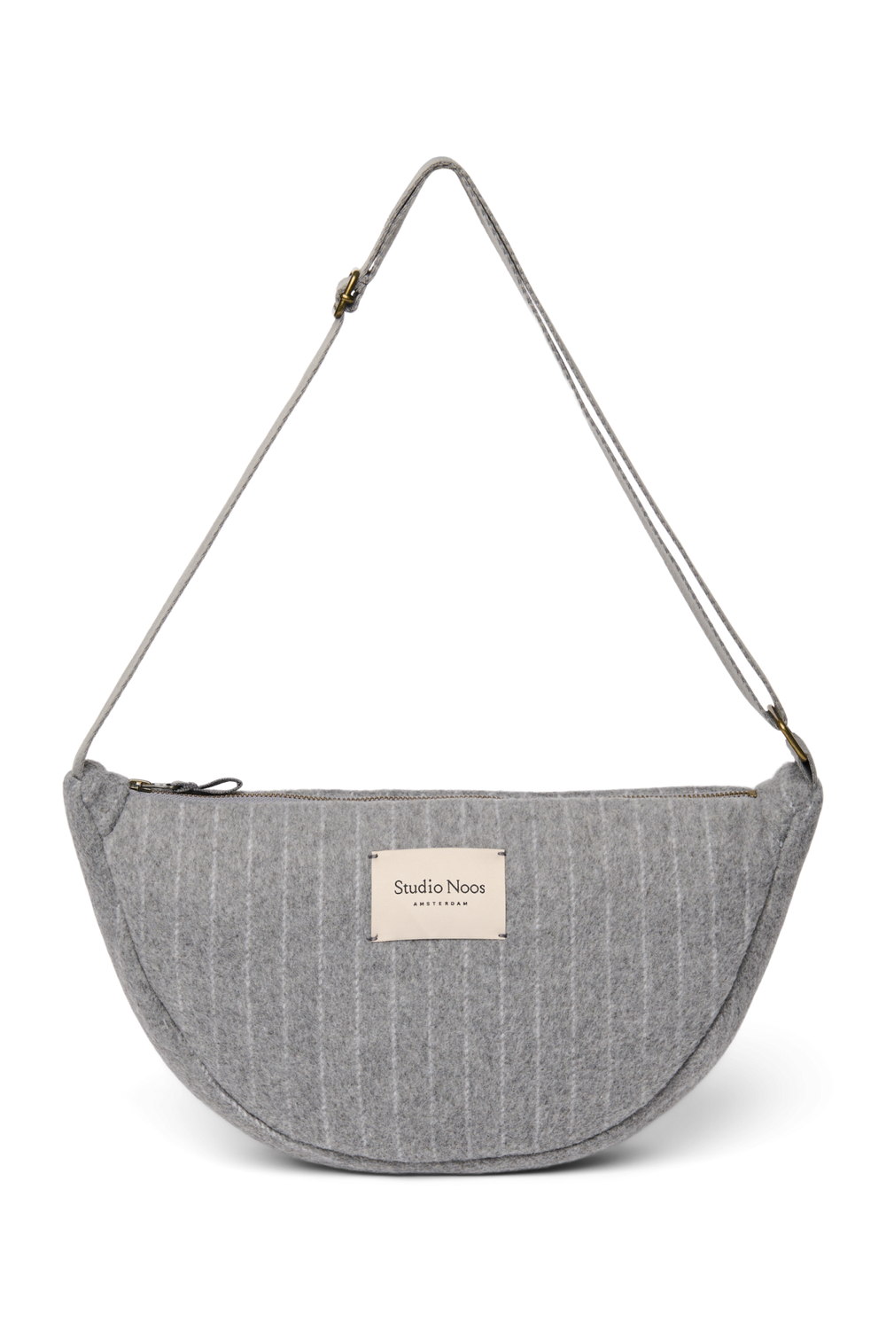 Flannel Chalkstripe Adult Fanny Pack | Light Grey