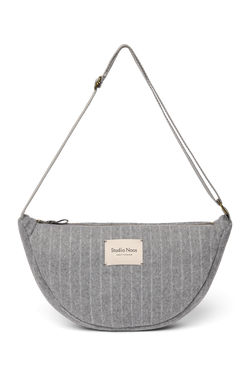 Flannel Chalkstripe Adult Fanny Pack | Light Grey