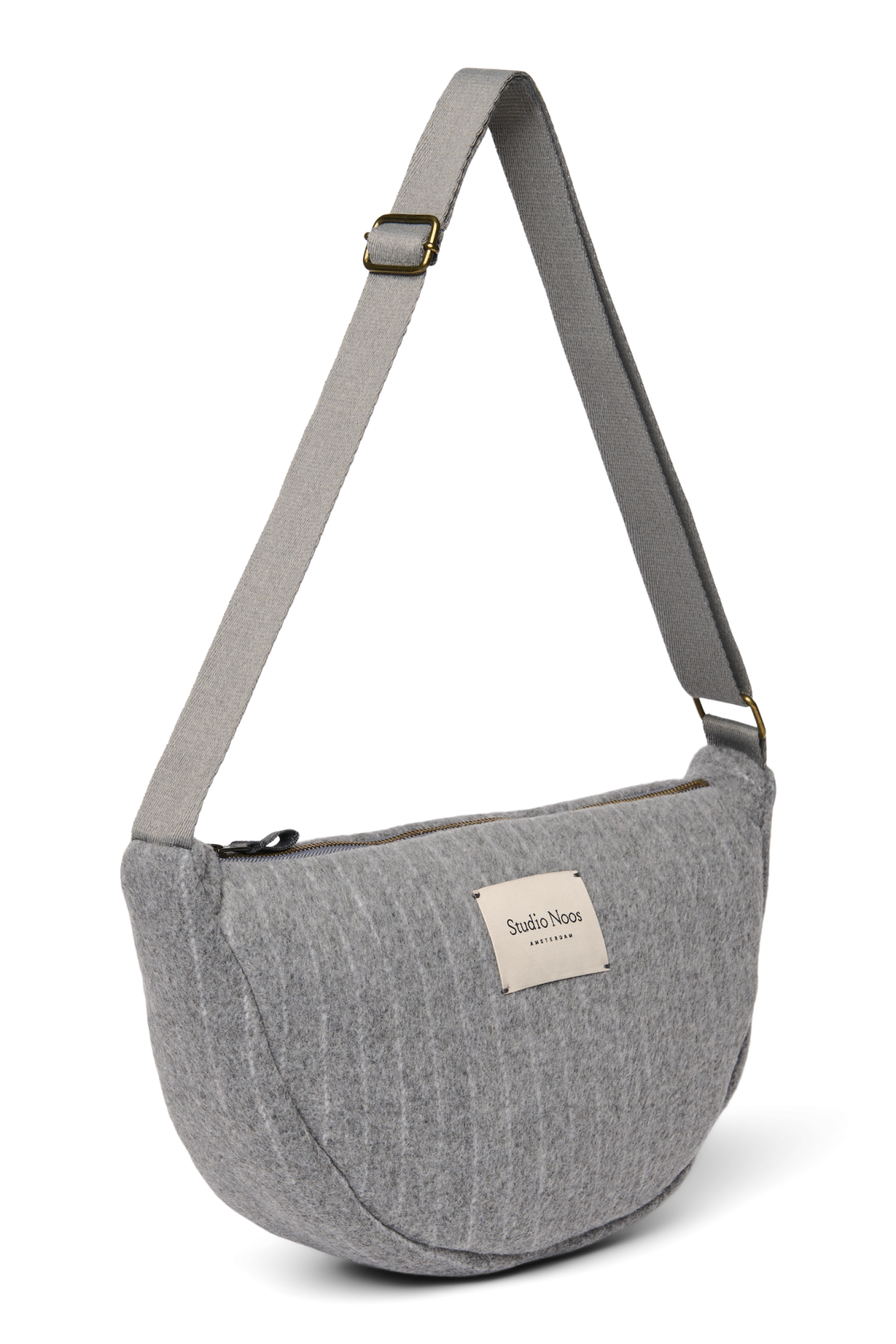Flannel Chalkstripe Adult Fanny Pack | Light Grey