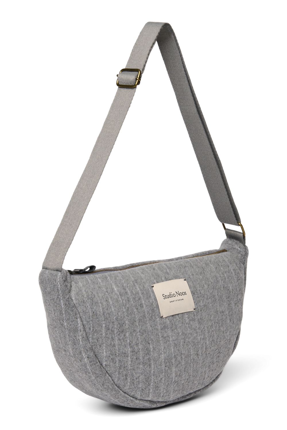 Flannel Chalkstripe Adult Fanny Pack | Light Grey