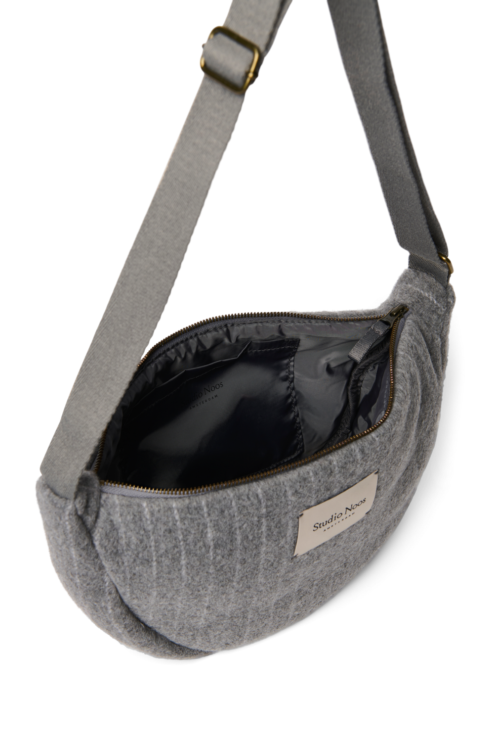 Flannel Chalkstripe Adult Fanny Pack | Light Grey