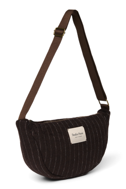Flannel Chalkstripe Adult Fanny Pack | Brown