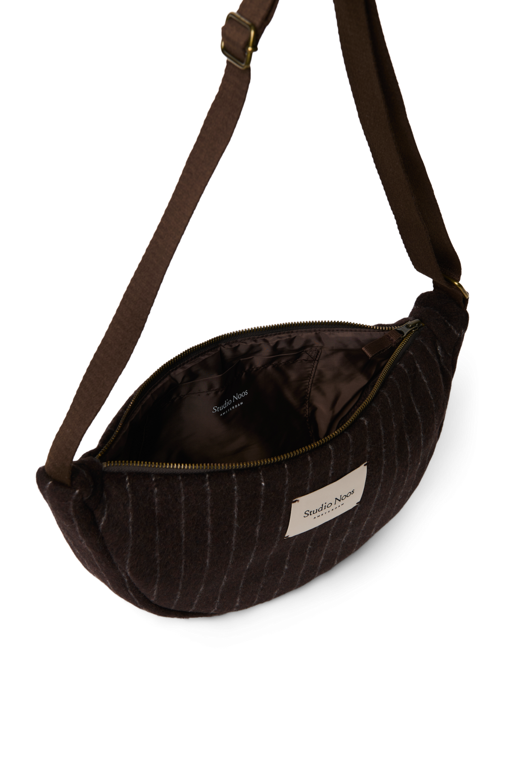 Flannel Chalkstripe Adult Fanny Pack | Brown