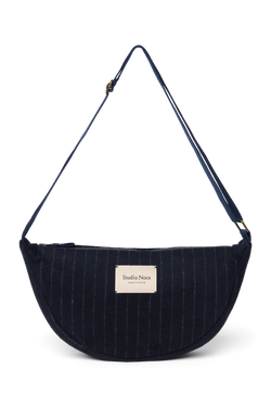 Flannel Chalkstripe Adult Fanny Pack | Dark Blue