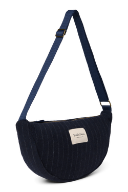 Flannel Chalkstripe Adult Fanny Pack | Dark Blue