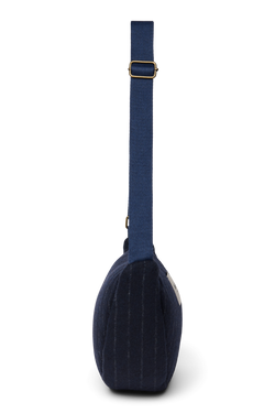 Flannel Chalkstripe Adult Fanny Pack | Dark Blue